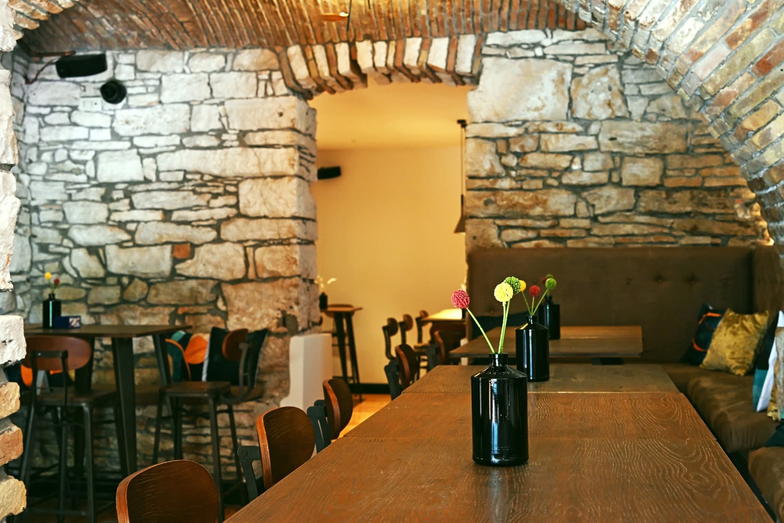 Stone arches at Podroom.